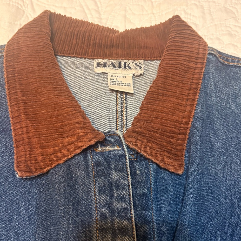 Vintage Haik’s Denim Barn Jacket with Star Button Detail - Picture 5 of 9